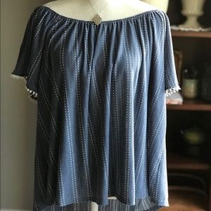 Anthropologie W5 Off The Shoulder Top Size Med.